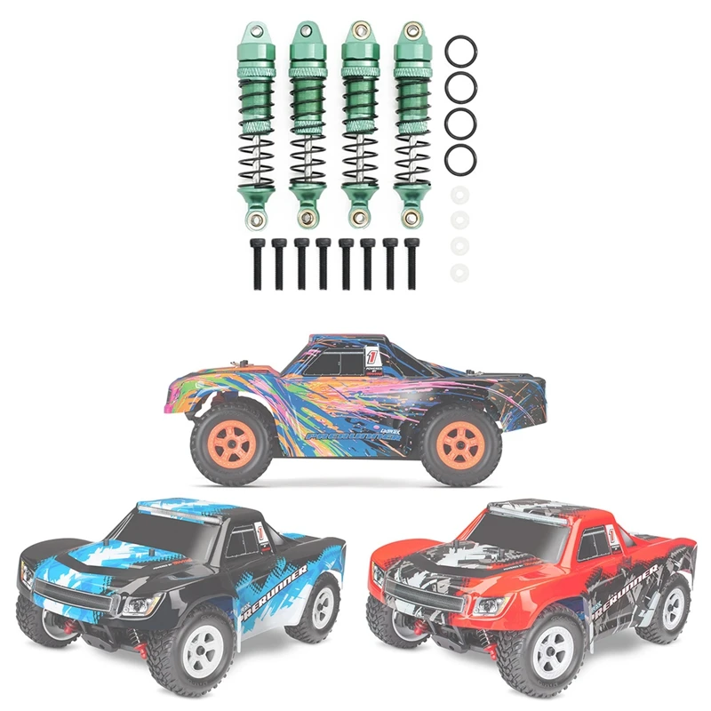 4Pcs Metal Front And Rear Shock Absorber For Traxxas Latrax Teton Desert Prerunner SST 1/18 RC Truck Car Upgrade Parts