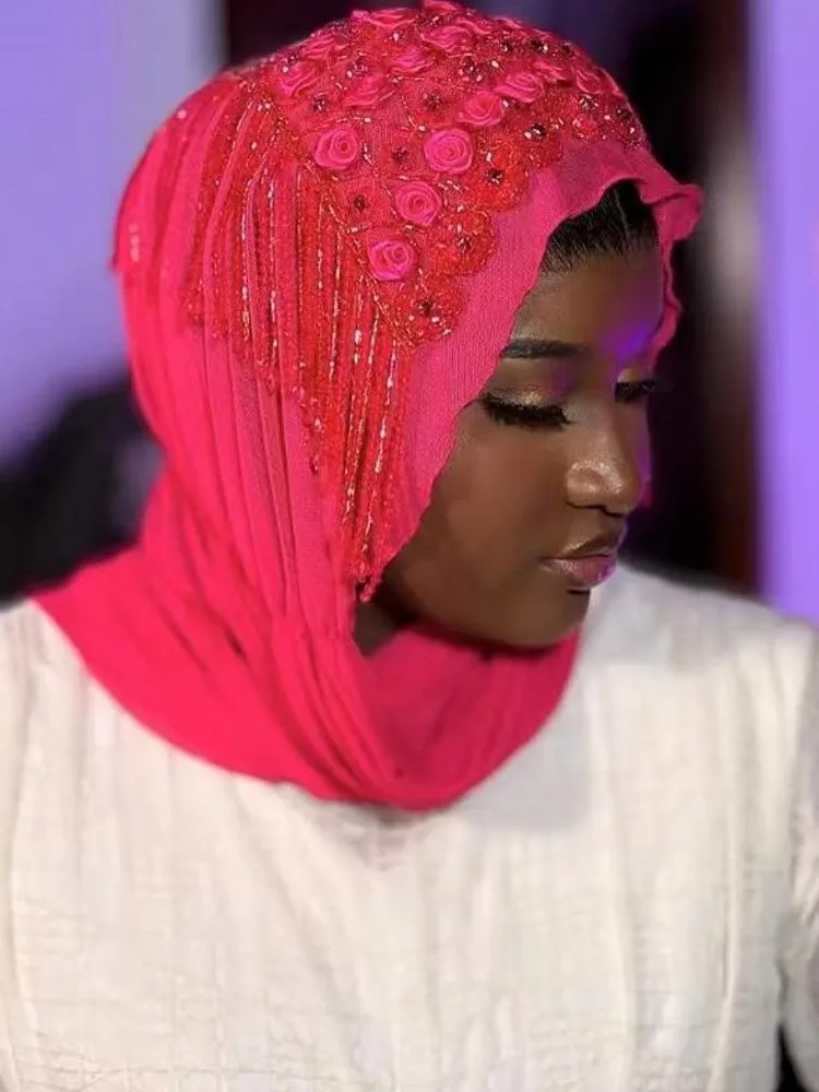 

Японский мусульманский квадратный платок PAT PIn из нового жемчужного шифона, модный головной платок с бисером, тюрбаны, головные платки для женщин.