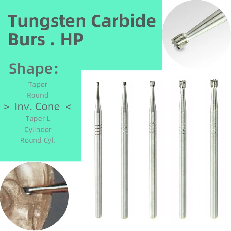 

Laboratory Tools Dental Polish Grind Handpiece Bur Dentistry Materials Inverted Cone Drill Tungsten Carbide Burs