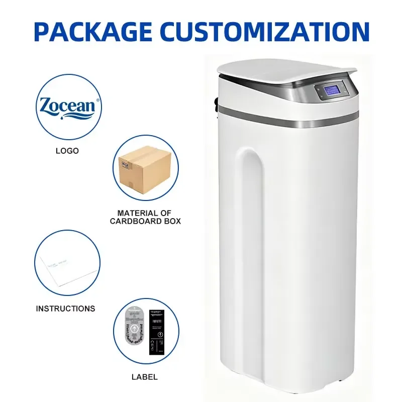 Whole House Water Softener High Capacity Electric Filtration System Home Hard Water Treatment Filter for Kitchen Bathroom Use