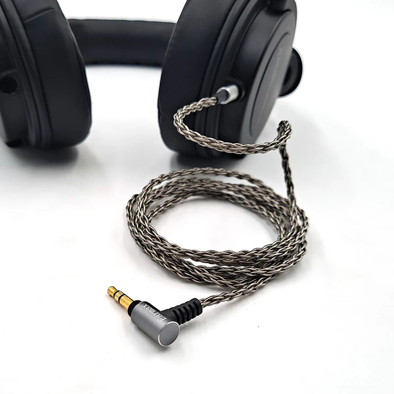 سماعة أذن Sennheiser DENON JBL beyerالديناميكي AKG Y50 LIVE2 DT240PRO قابلة للاستبدال كابل مطلي بالفضة والنحاس والكريستال