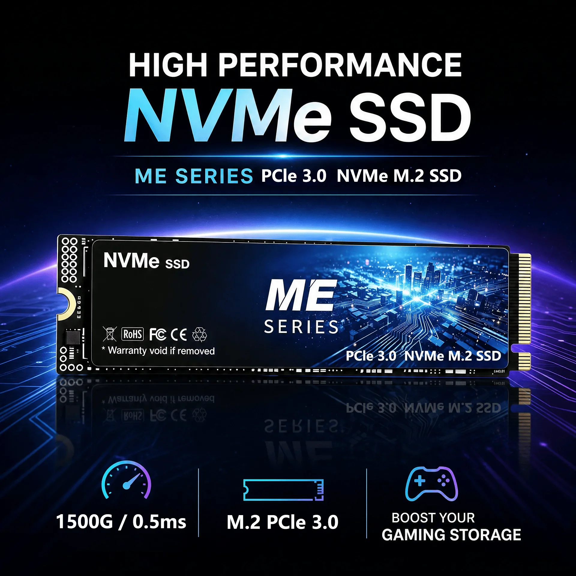ME NVMe Internal SSD, 1TB/2TB/4TB, Quick Speed Storage, Gaming Laptops, Desktops, Pro Speed Plus. Elite Max.