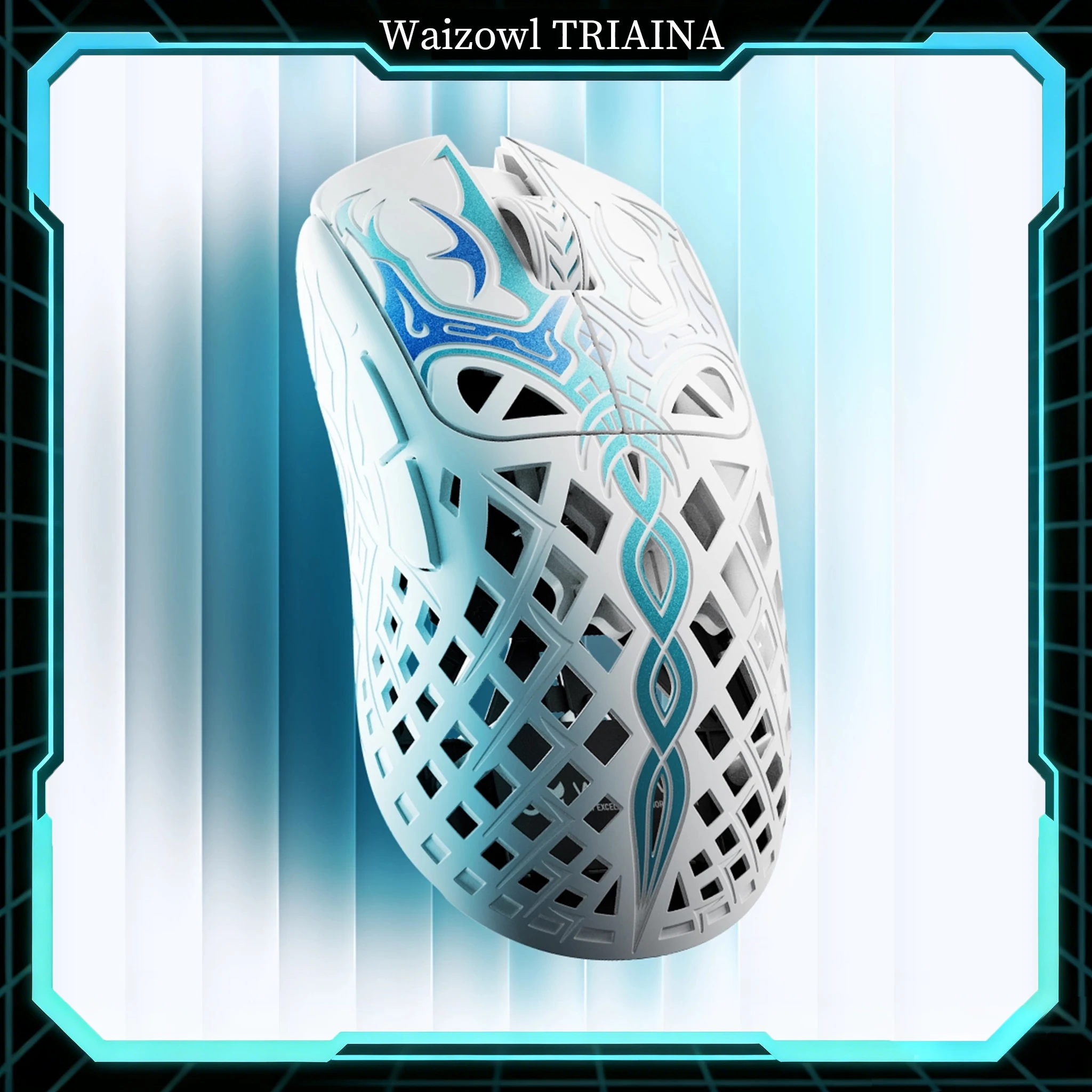 Waizowl TRIAINA Wireless Mouse 49g PAW3950 Sensor 8K Polling Rate N54L15 Chip 20000FPS Tracking Ultra Low Latency E-Gaming Mouse