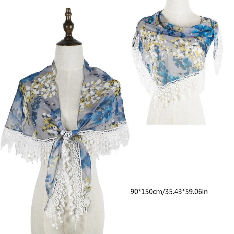 Рисунок 6 - Модный прозрачный шифоновый шарф для женщин