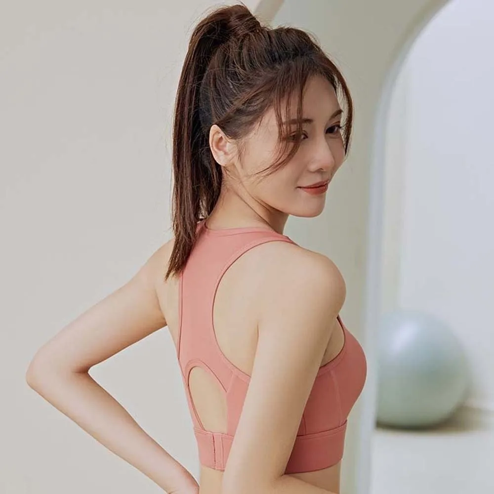 

Solid Color I-shaped Sports Bra Breathable Anti-shake Design Fitness Back-breasted Vest Moisture-Wicking Comfortable