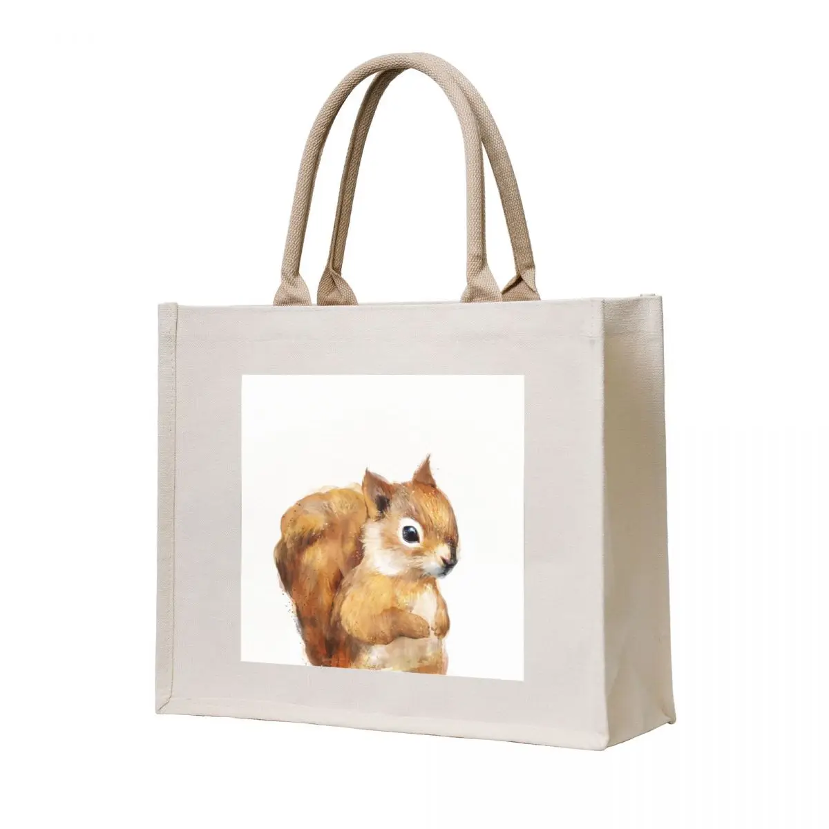 

Little Squirrel Tote Bag Eco bag canvas tote bags Large bags for women