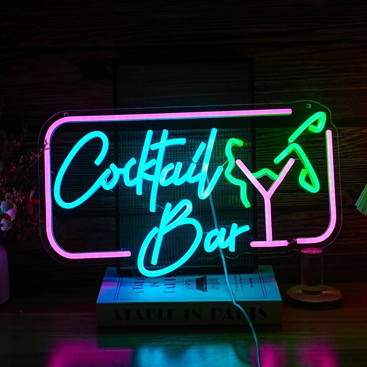 

Cocktail Bar Neon Sign Dimmable Neon Lights for Bar Pub Club Man Cave Beach Party Decor Electronic Art Draw Celebratory Gifts