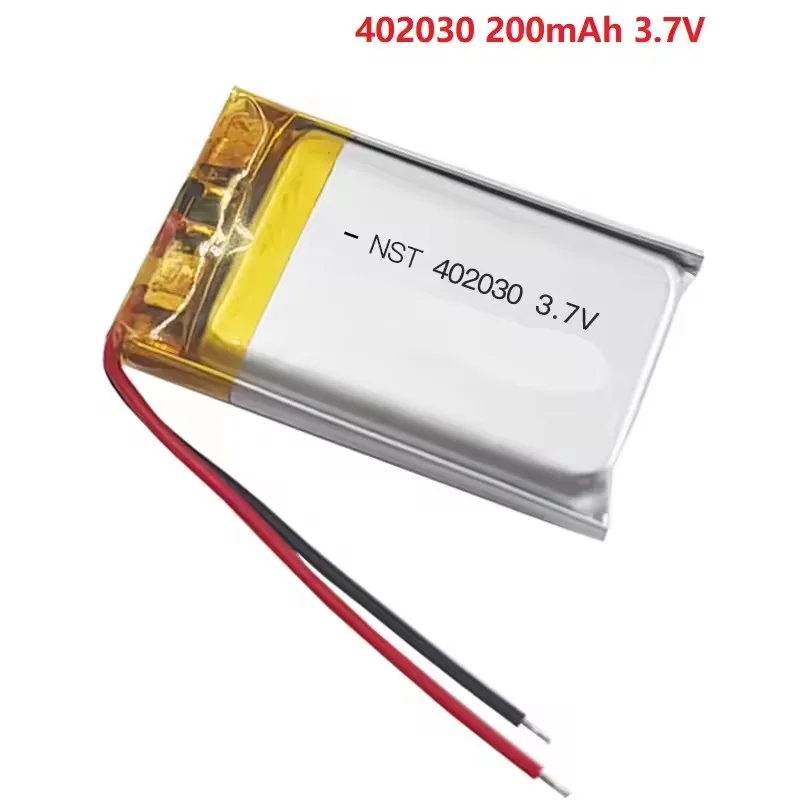 402030 200mAh 3.7V Lithium Polymer Battery for Smart Bracelet Voice Recorder GPS Tablet PC Pet Training Tool Webcam Batteries