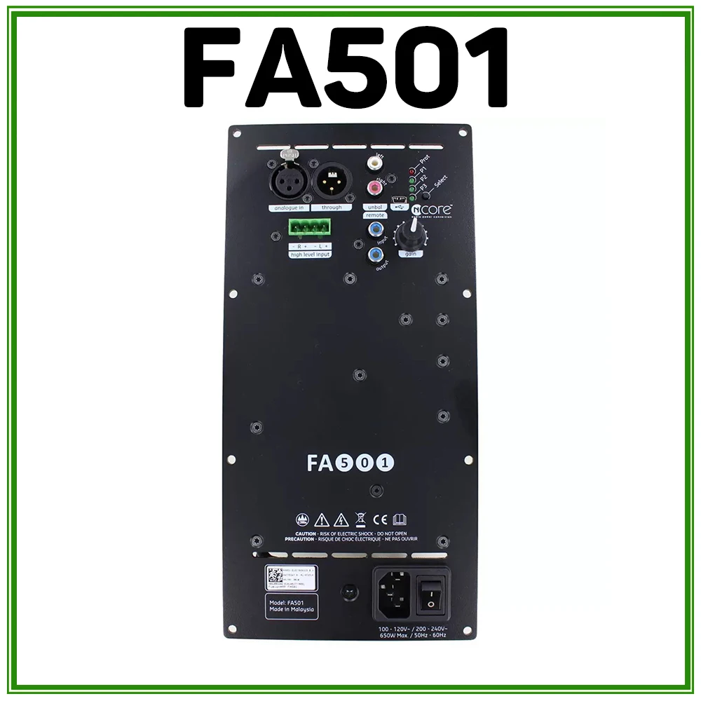 For Hypex 500W Fusion Backplane HiFi Power Amplifier NC500 Digital Input DSP FA501