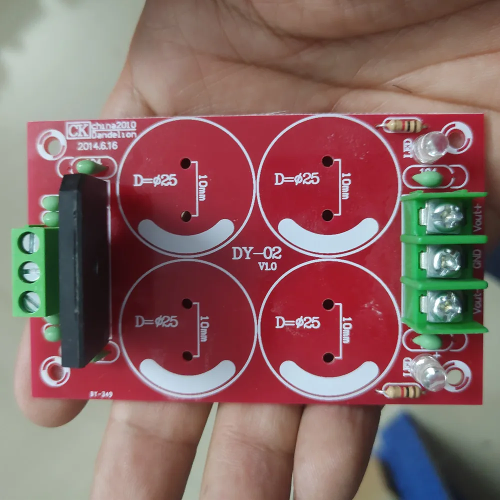 デュアル電力整流器フィルターボード,ハイファイパワーアンプ用PCB,オーディオ,正電圧と負電圧
