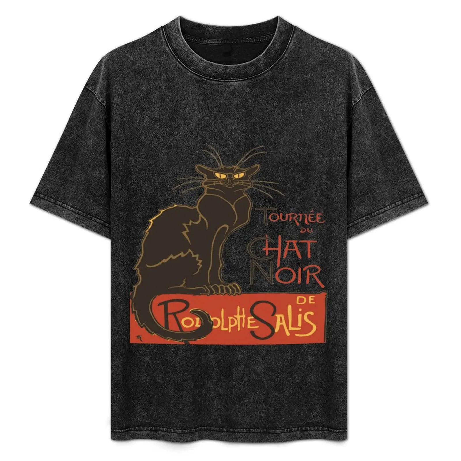 

Tournee du Chat Noir De Rodolphe Salis Vector T-Shirt summer clothes essential t shirt t shirts for men pack