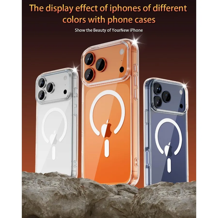 حافظة حماية مغناطيسية لهاتف iPhone 17 Pro مع توافق MagSafe توفر كاميرا كاملة بتصميم مضاد للاصفرار والصدمات #3