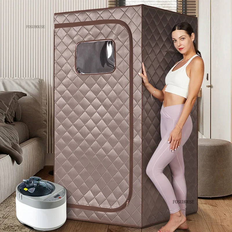 Home Fumigation Kleines tragbares Saunazelt mit Dampfgenerator Minimalistische tragbare faltbare Saunaraume Einfache nasse Dampfsauna