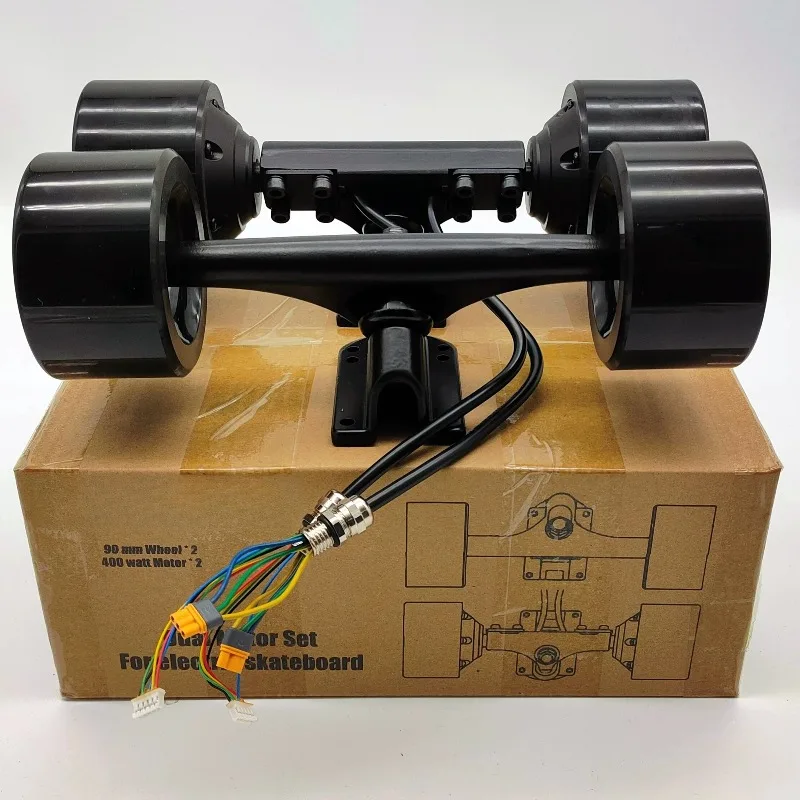 Electric Four Wheel Skateboard Motor Wheel High Performance Wheel Hub Dual Drive Interchangeable 617 and 624 Cloud Tire Leather