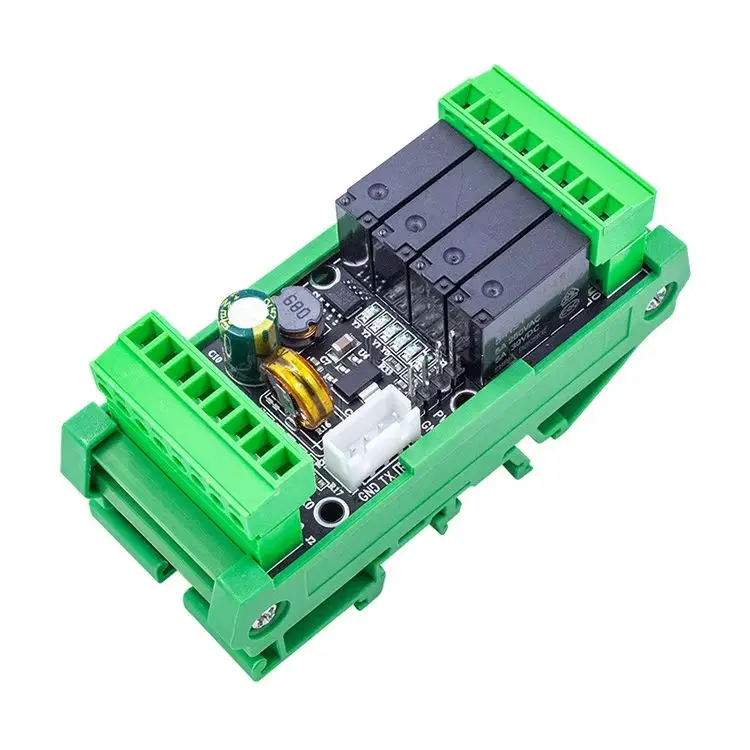 Simple Domestic FX2N-10MR Programmable Logic Controller (PLC) with Display for Industrial Control