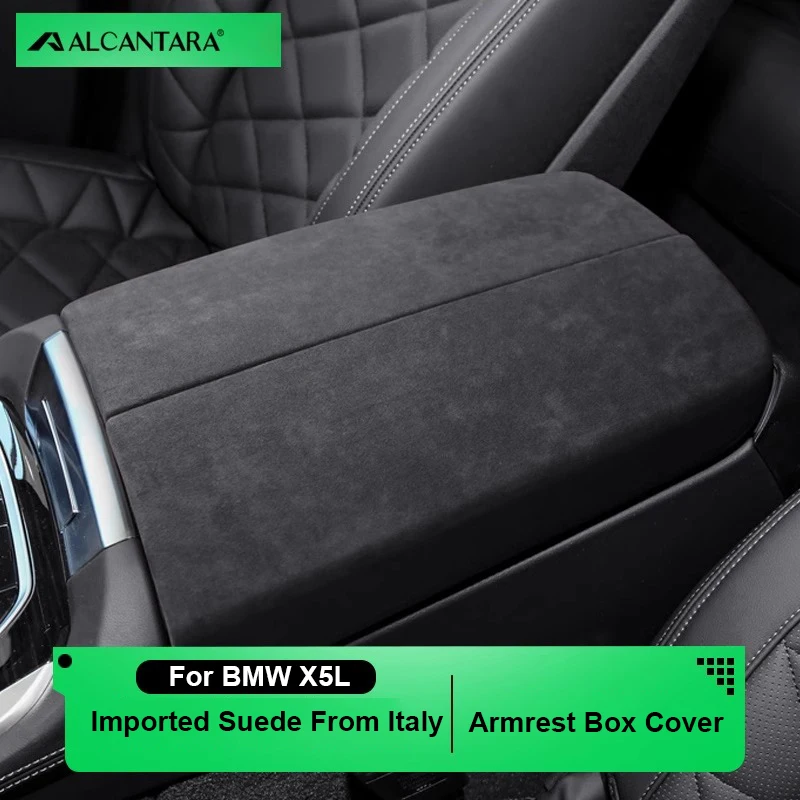 

Для BMW X5 X6 G05 G06 2019-2022 Италия Супер Замшевый чехол Автомобильная центральная консоль Подлокотник Коврик для модификации интерьера защитный чехол