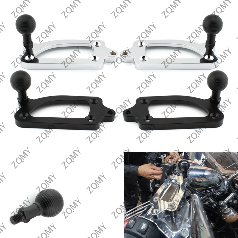 1PCS Motorcycle Upper Pump Cover Hand Bracket Ball Head Brake Oil Cup Cover For BMW R18 R18B R18TC Aluminum