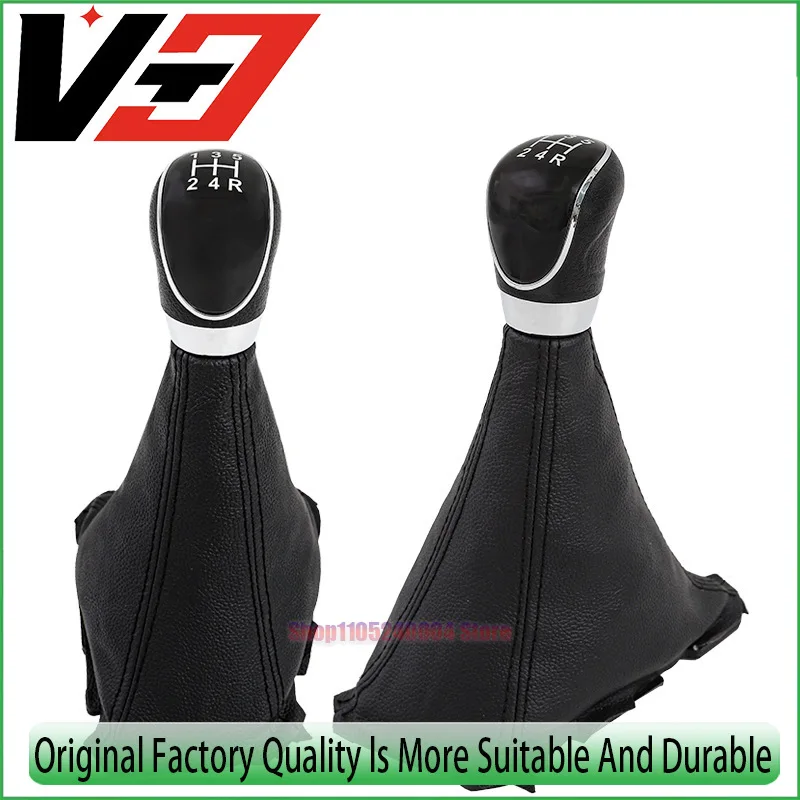 Complete One Piece Shift Knob With Boot Assembly OEM Style For Ford Direct Replacement Leather Gear Shifter Handle