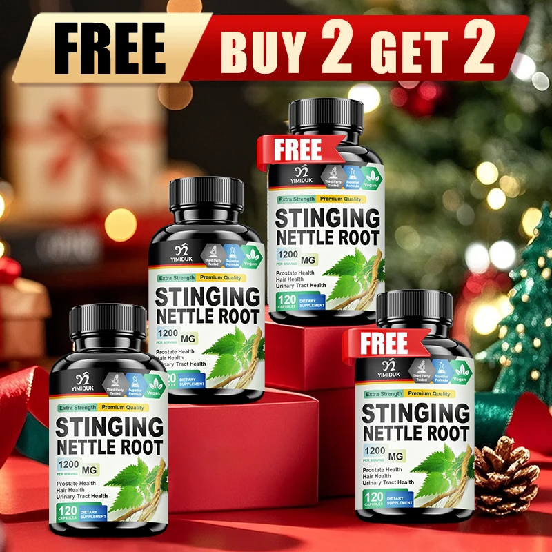 

Buy 2 Get 2 Free! Stinging Nettle Root Capsules, Support Prostate and Urinary Health, Boosts Metabolism, and Enhances Immunity
