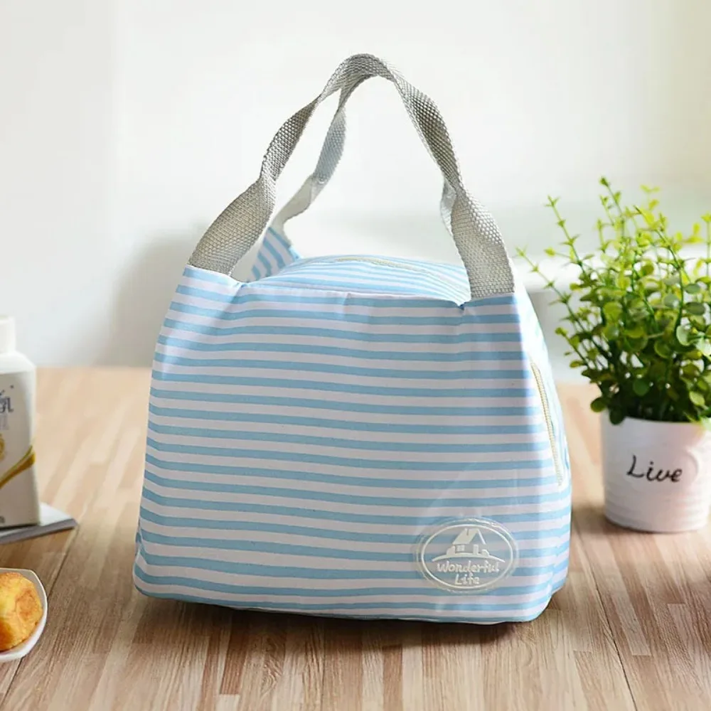 Tragbare wärmeisolierte Lunchtasche für Männer, Frischhalte-Lunchbox, Aufbewahrungstasche für Studenten, Lady Carry Food Bag, Reise-Picknick-Beutel