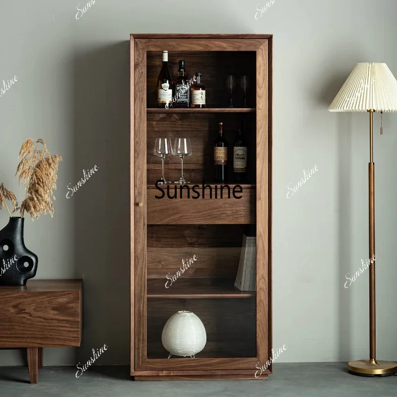 

Large Wood Beauty Display Cabinet Luxury Glass Nordic Storage Living Room Cabinets Hotel Organizer Armario Multiuso Furniture