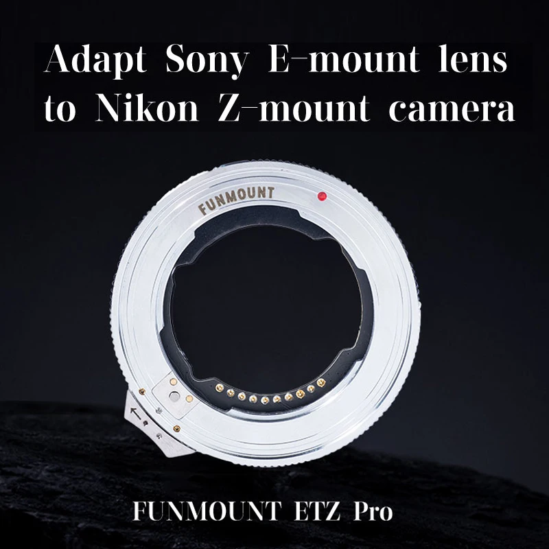 

FUNMOUNT FM-ETZ PRO AF AutoFocus Lens Adapter Ring for Sony FE mount lens to Nikon Z series Camera Upgraded Second-Generation