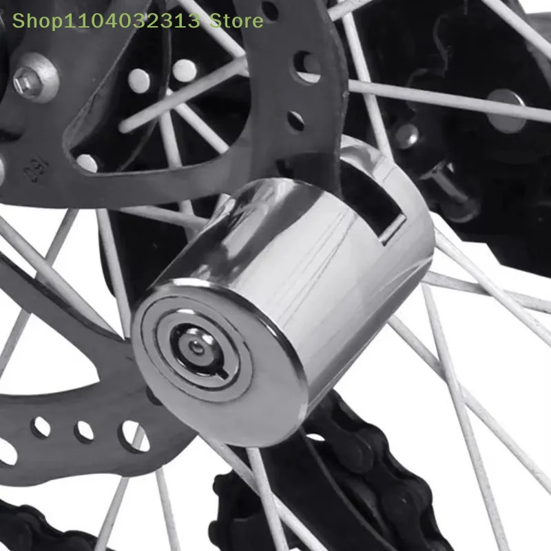 petiteMotorcycle Anti Theft Disc Brake Lock Waterproof High Security Lock for Mountain Bike E-Bike Scooter Cross Country Riding