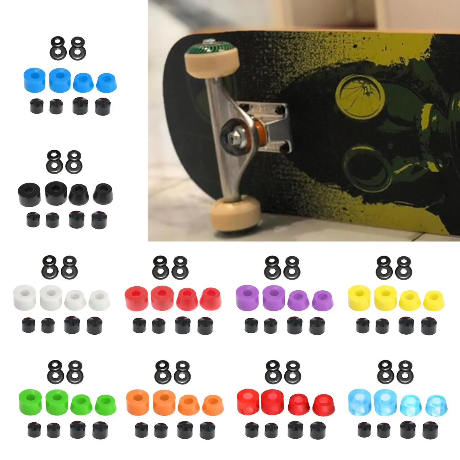 PU Skateboard Bushing Set Dubbele Rocker Onderdelen Kit Skateboard Truck Bushing Set