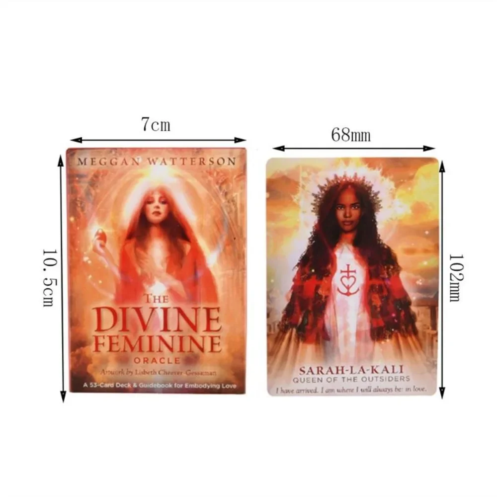 The Divine Feminine Deck Tarjetas Juegos Inglés Vesion Amigo Fiesta Juego de mesa Adivinación Destino Oráculo