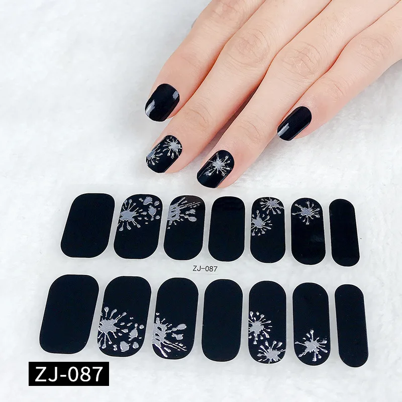 

MEBIS Nail Stickers NoBake Gel Nail Art Sticker Waterproof And Longlasting 3D Nail Sticker Sticker Removable Wear Nails Oil