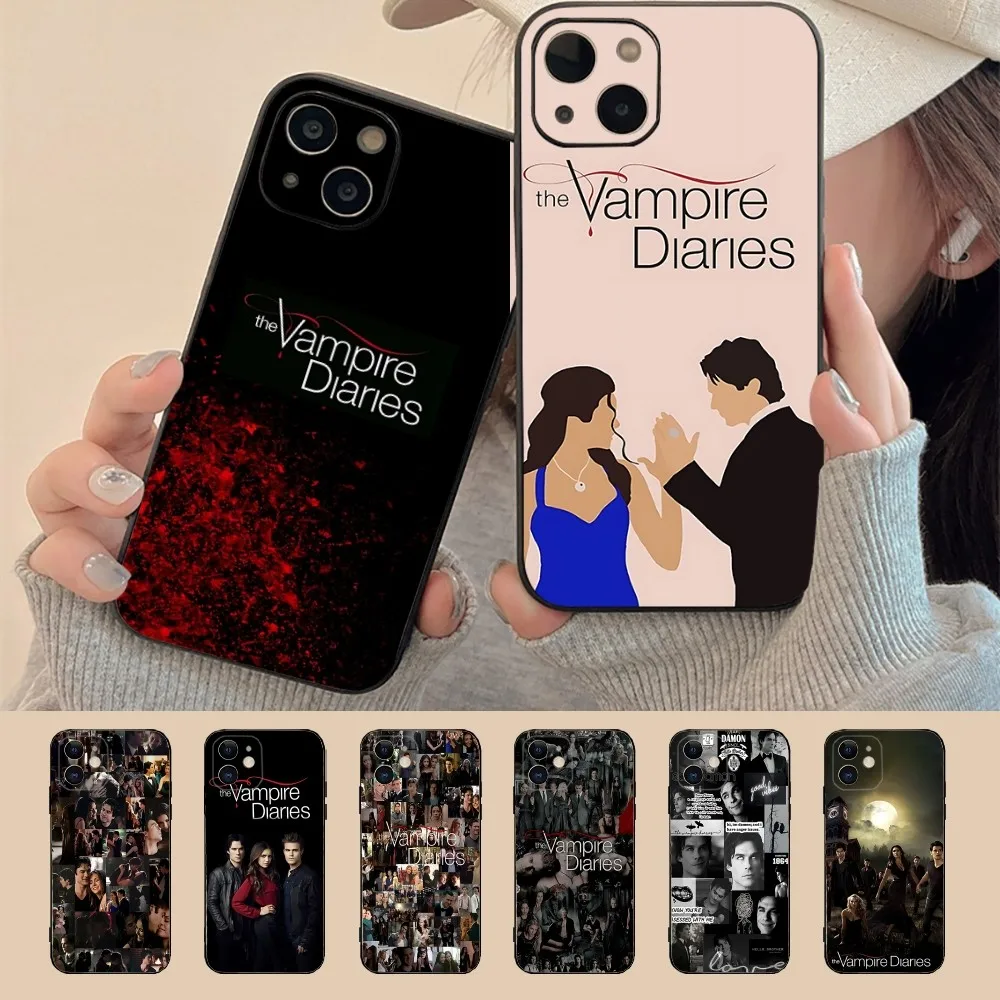 The V-vampire D-Diaries Phone Case For Iphone 15 11 13 14 Pro Max 7 8 Plus X Xr Xs Max Se2020 12mini Cover Case