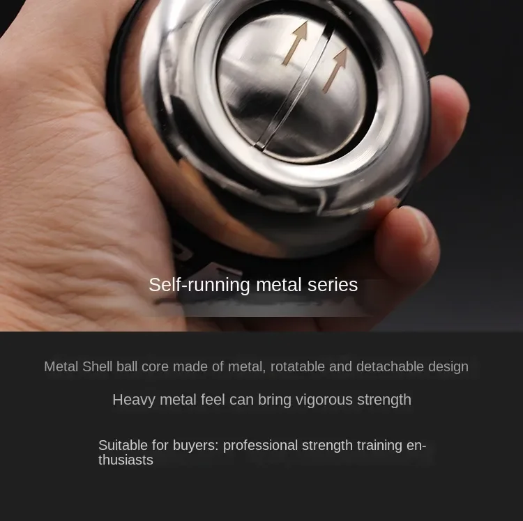 Wrist Ball All Metal Weight 500kg Men's Heavy Grip Ball Professional Sports Hand Exercise Gyro Ball