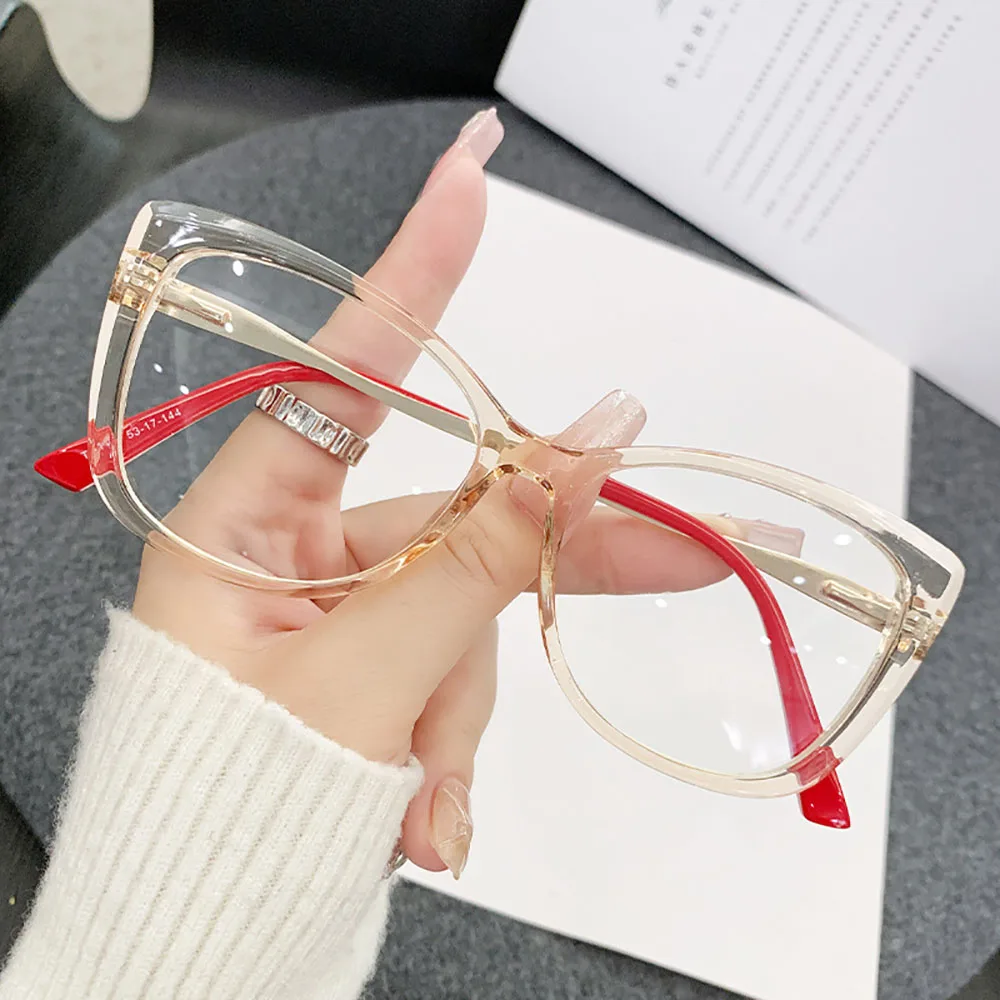 Tr90 Metal Glasses Frame Fashion Eyewear Optical Glasses Comfortable Blue Light Blocking Glasses For Driving Computer