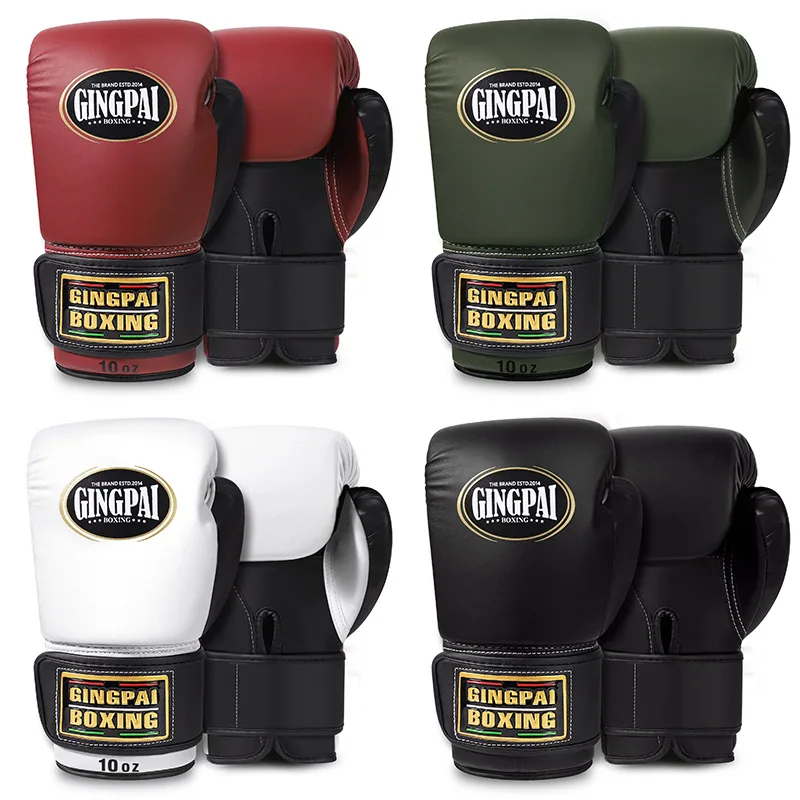 

Adult Professional Sanda Muay Thai Gloves Combat MMA Punching Gloves Kickboxing Training Equipment