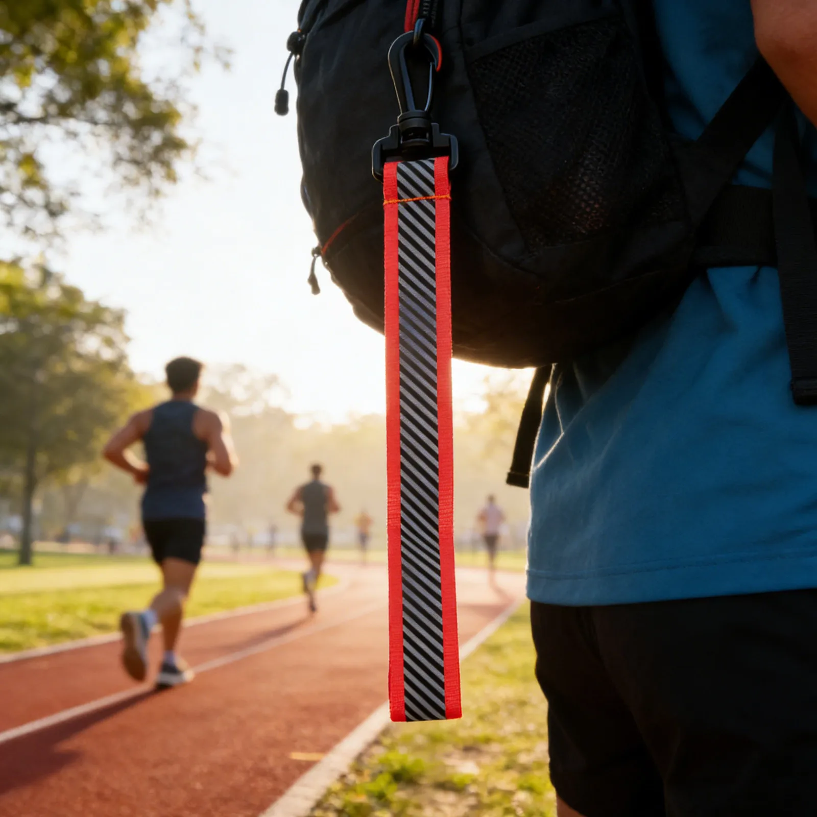 

Набор из 8 светоотражающих брелоков-ремешков: двусторонние светоотражатели для рюкзаков, бега, велоспорта, кемпинга, повышения видимости на улице