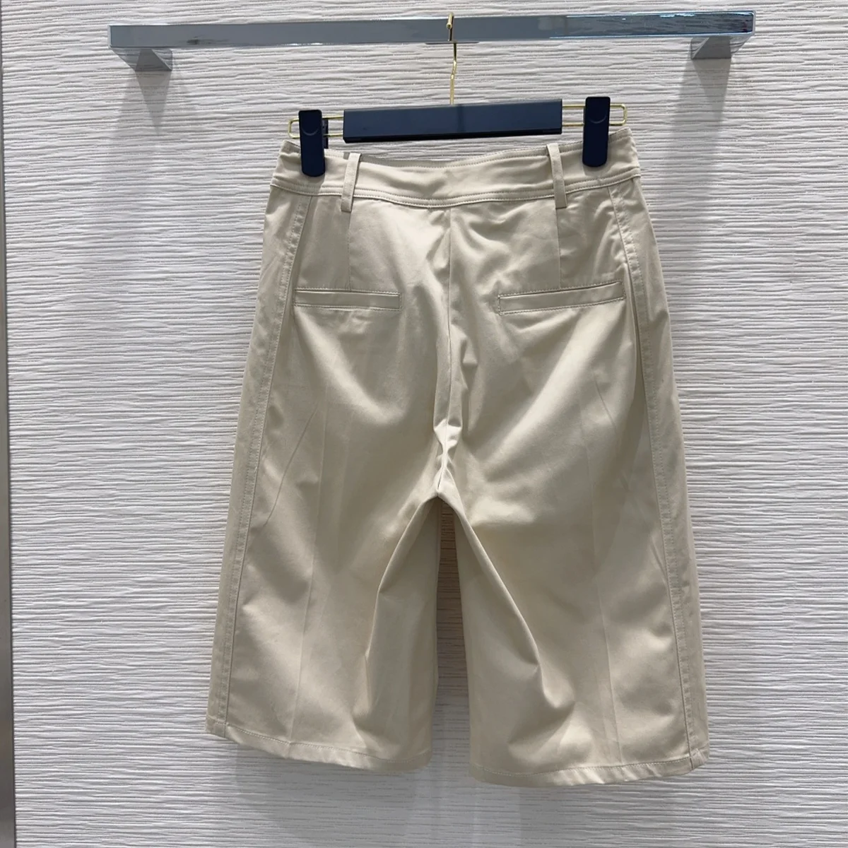 2026 high-quality women's khaki high waisted five quarter wide leg pants for women--hb731