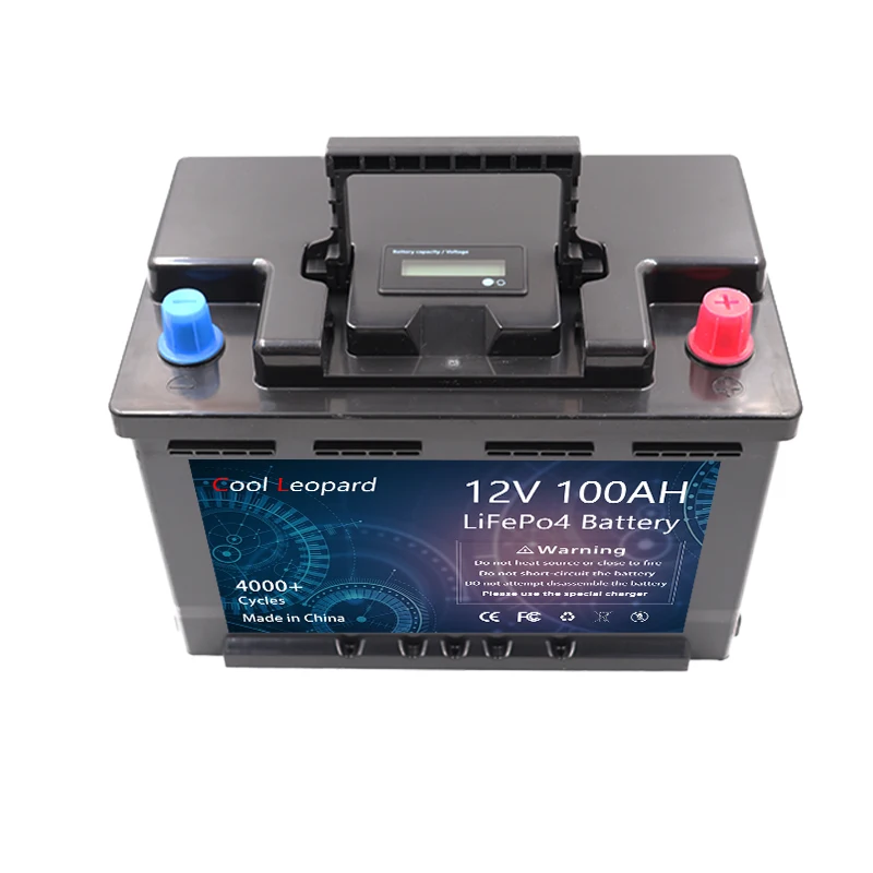 Upgraded Version Of 100Ah 180Ah 300Ah Lithium Iron Phosphate Battery 12V Lifepo4 Cycle Built-In BMS Energy Storage Solar RV.