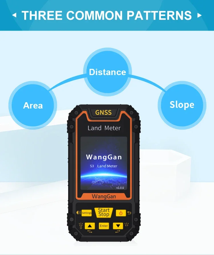 Handheld GPS Plough Land Meter WangGan GPS Land Surveying Machine Professional GNSS receiver Area Measurement