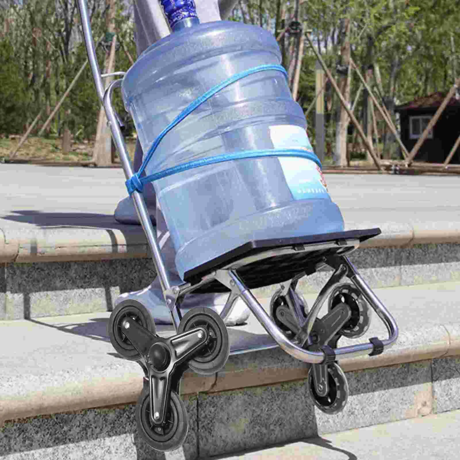 Triangular Wheel Triangle Wheels Casters Carriage Cart Stair Climbing Iron Trolley Tool