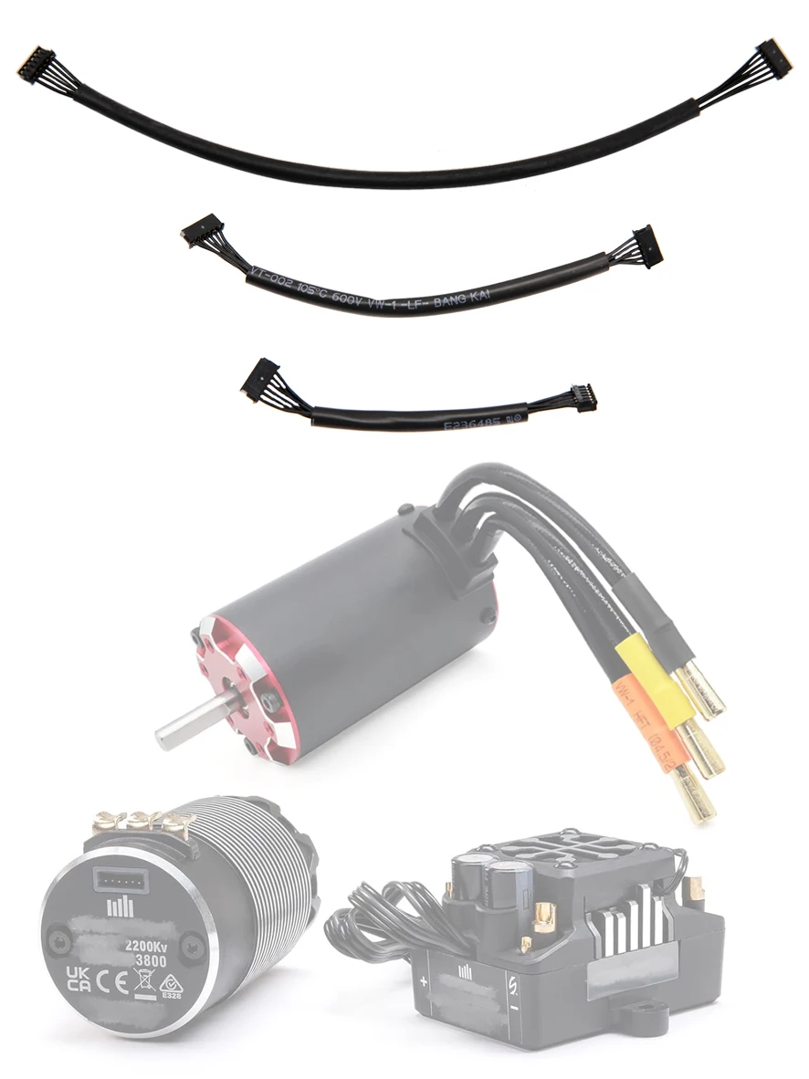 Durable Hall Sensor Harness Cable 80mm 120mm 200mm For Hobbywing Xerun Series Sensored Brushless Motor Upgrade Parts