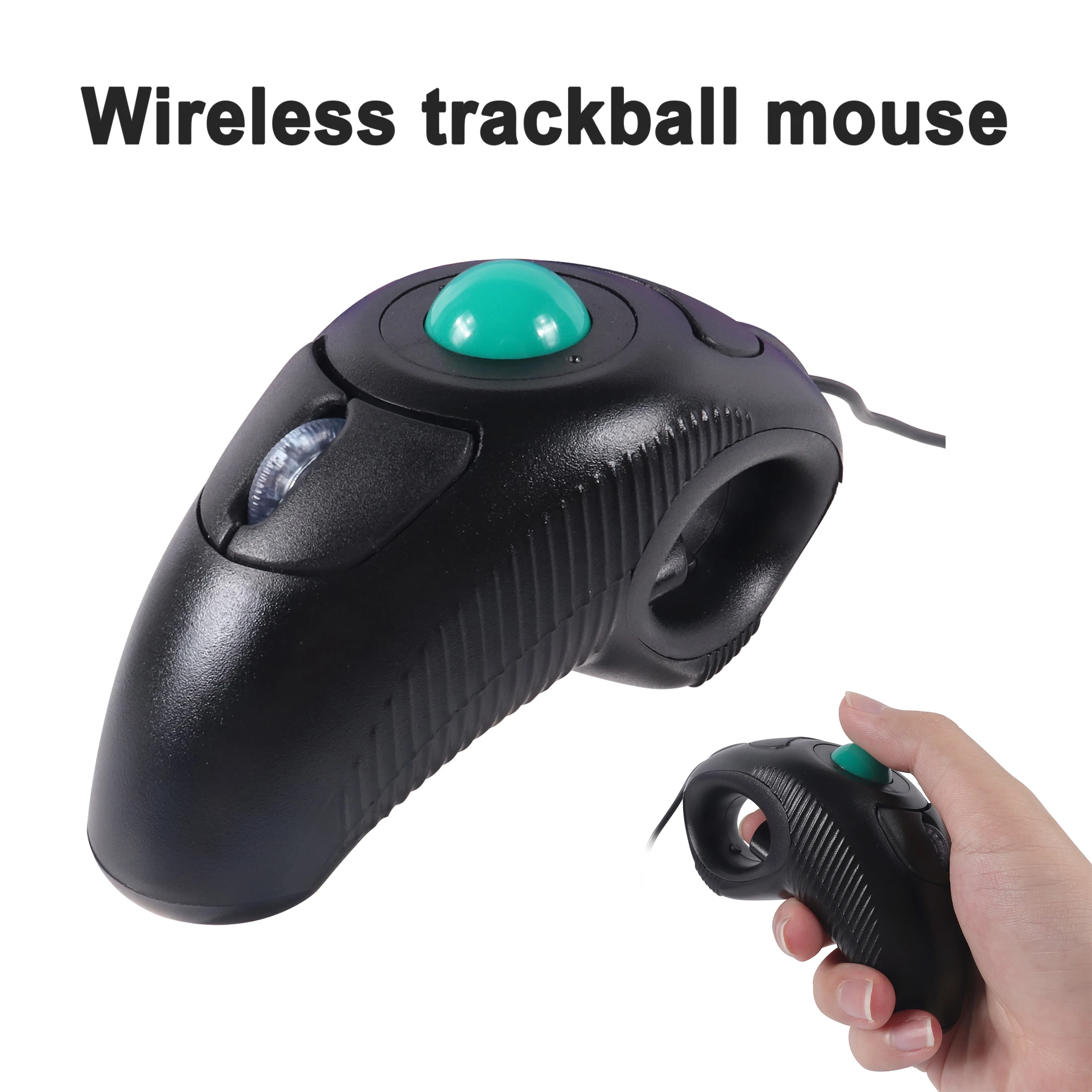 

Wireless Trackball Mouse Ergonomic Portable Right Left Hand Wired Mouse USB Optical Handheld Mice For PC Tablet Laptop Computer