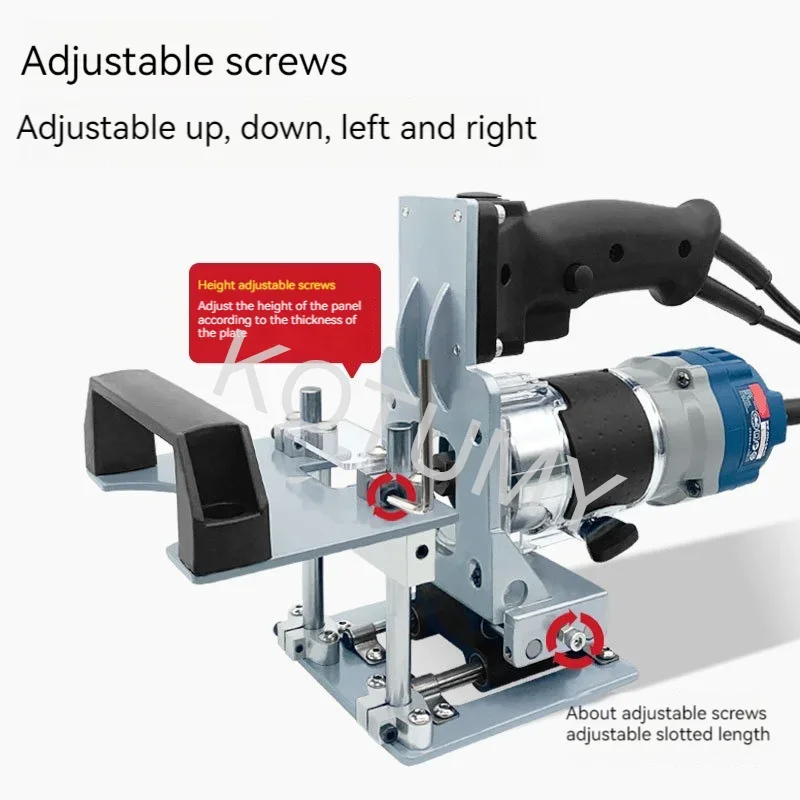 Mortising Jig 2 In 1 Slotting Bracket Invisible Fasteners Punch Locator Milling Cutter Positioning Frame For Trimming Machine
