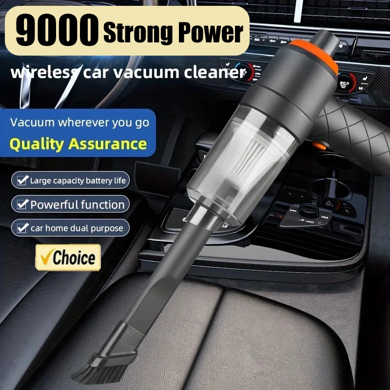 9000Pa Car Vacuum Cleaner Wireless Handheld Auto Powerful Suction Portable Small High-power Vacuum Cleaner For Home Office Car