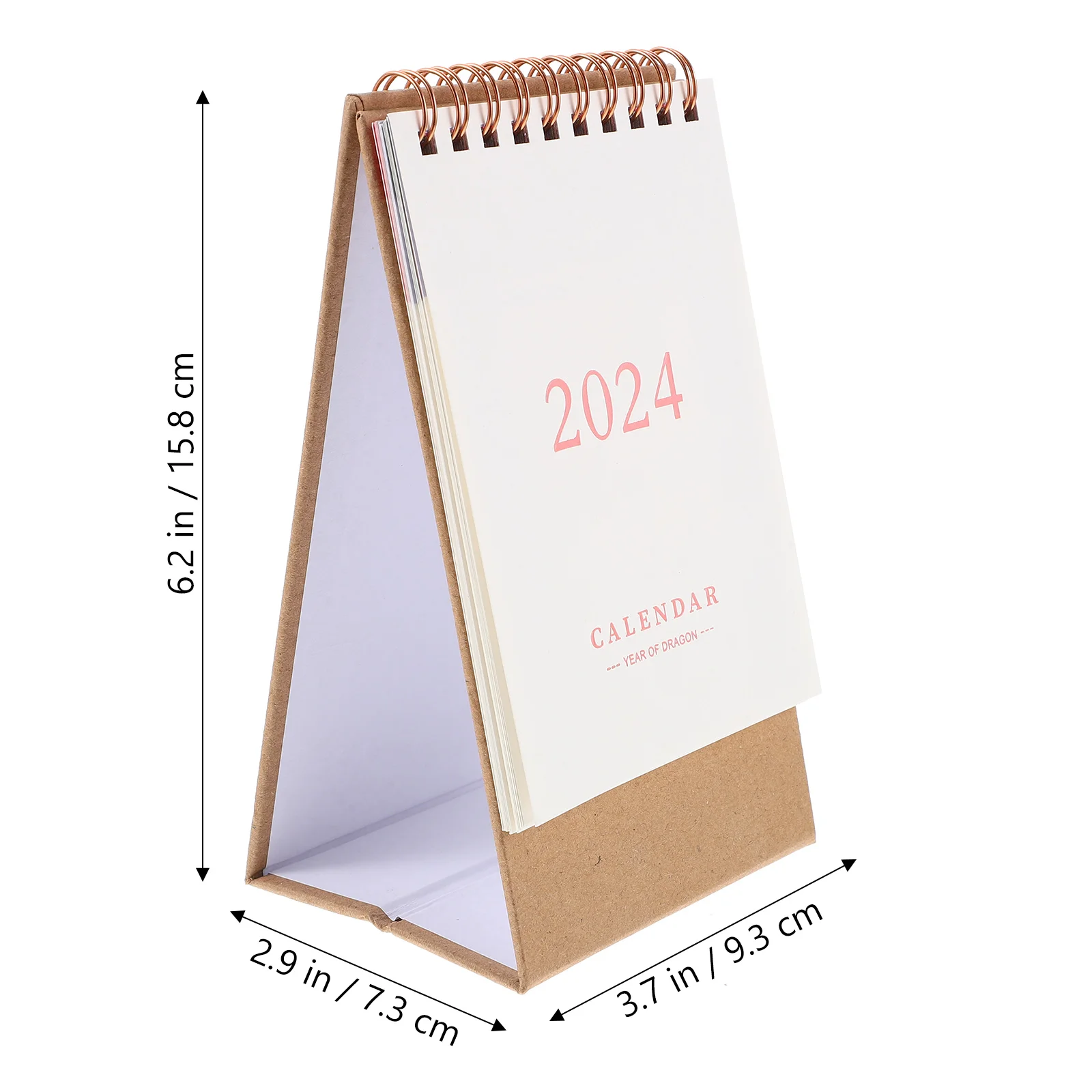 Mini Desktop Countdown Calendar, Table Standing Paper, Decoração do escritório, 2024