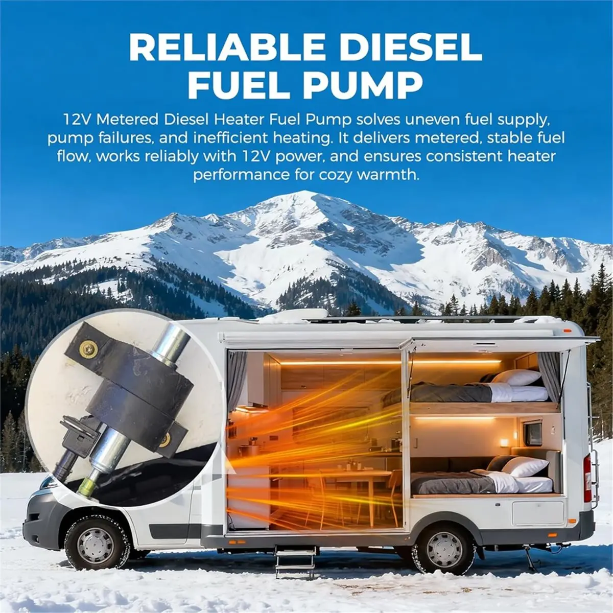 

Малошумный нагревательный насос 12 В с электрическим фильтром для 2 кВт, 5 кВт, 8 кВт для D2 D4 D5