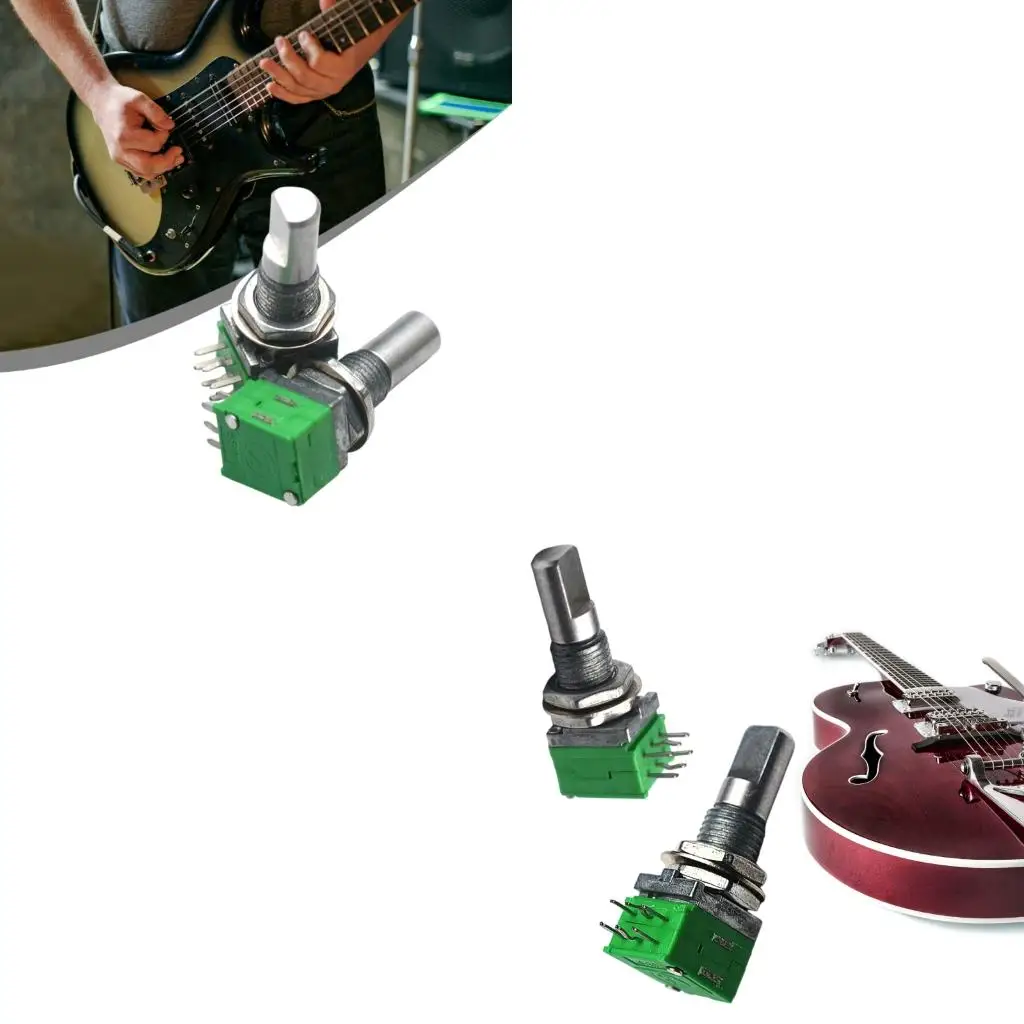 

2PCS Studio Grade Stacked Potentiometer for Guitars Anti Interference Double Balance System Fluid Adjustment Mechanism