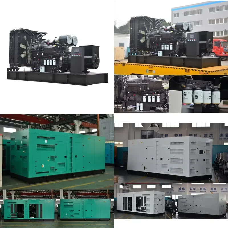 Turbo Chargred Generator 900 Kva Three Phase Generator Price 720kw Low Consumption Generators Factory