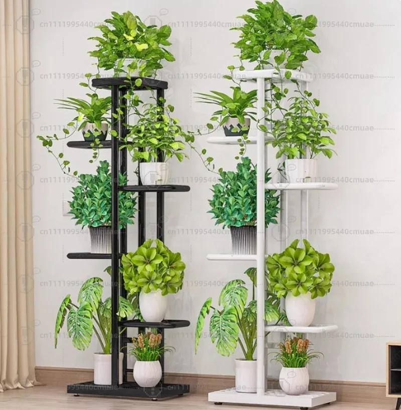 6th floor 7 pots height 108cm living room floor-to-ceiling indoor household balcony shelf green plant flower pot rack