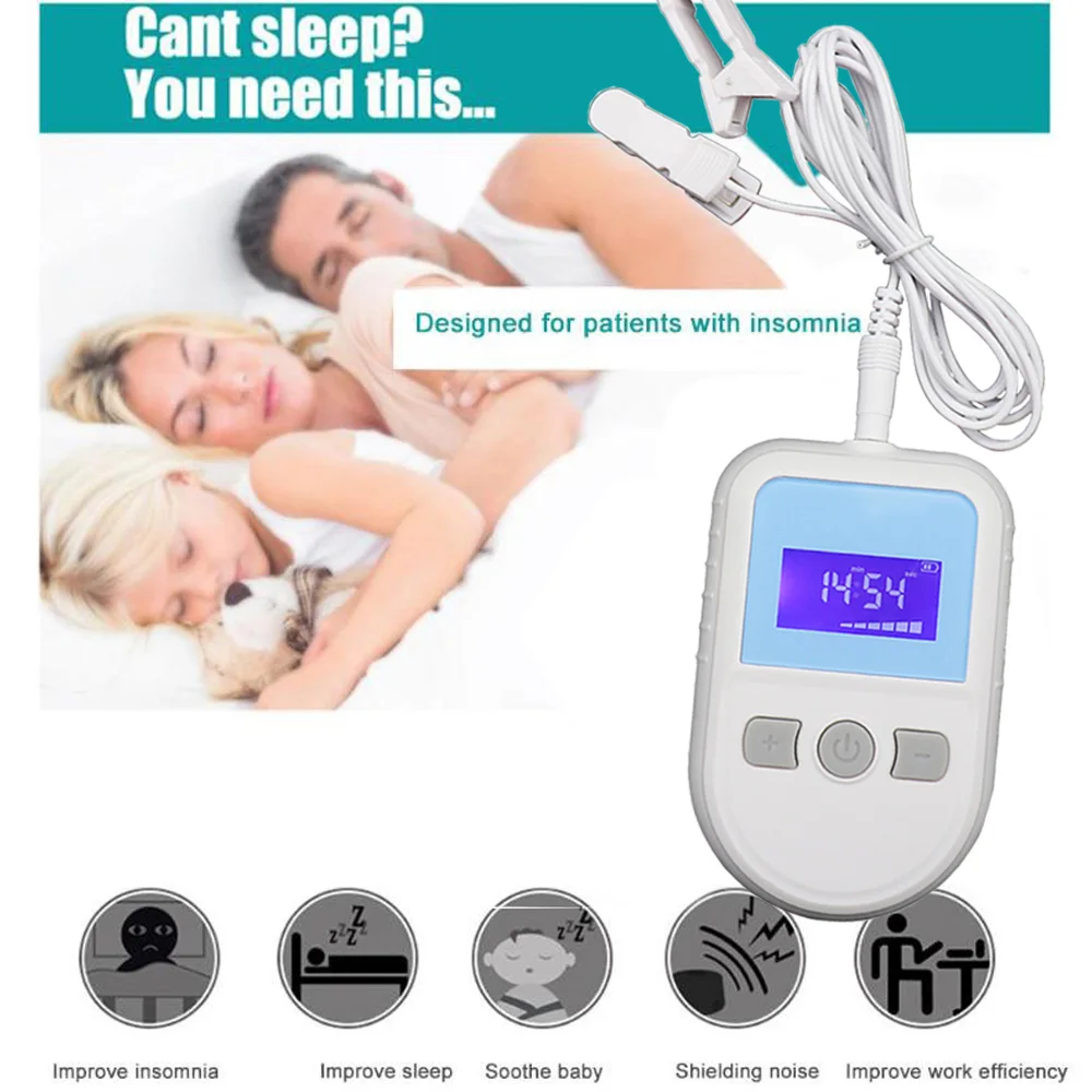 CES Brain Stimulator Portable Physiotherapy Devices for Cannot Sleep Well Help Sleep Problem Therapy Insomnia Anxiety Depression