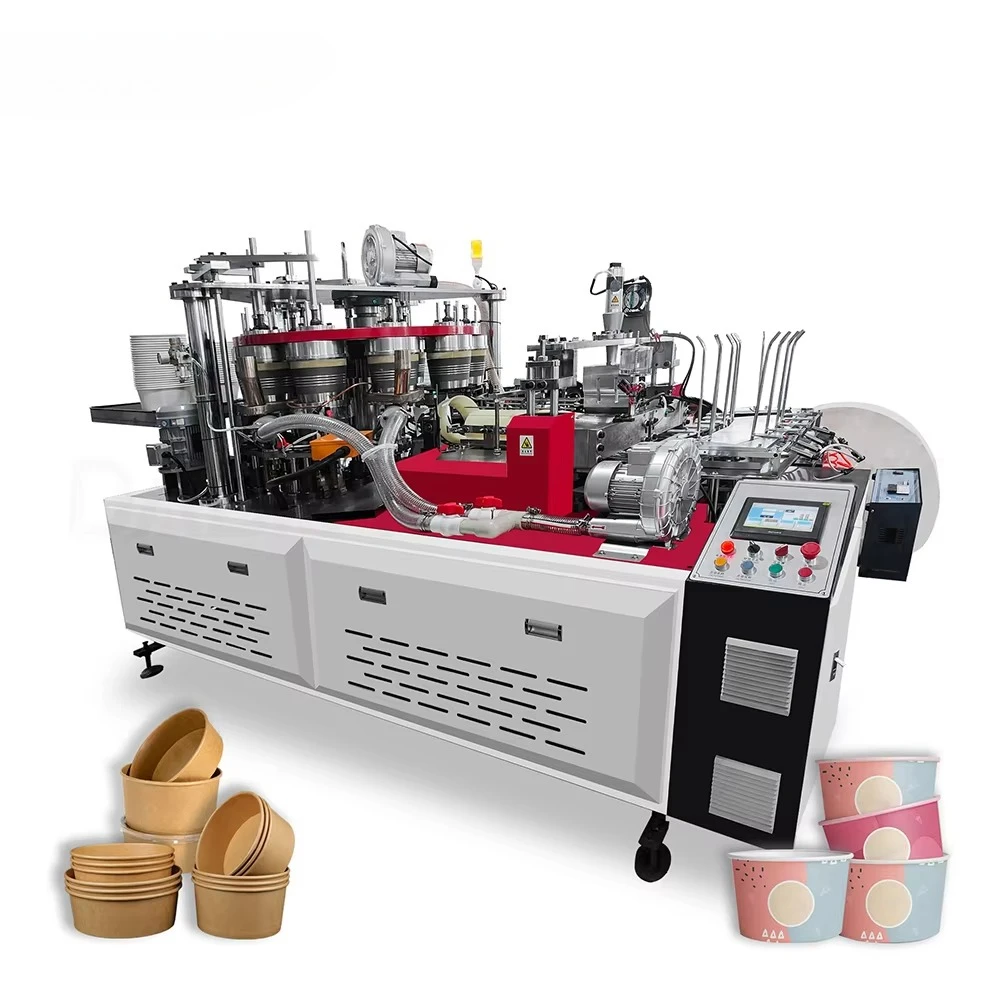 120oz Big Size Paper Bowl Making Machine Fully Automatic Salad Bowl Forming Machine